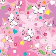 butterflies and flowers background N3