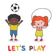 Cute kids playing N4
