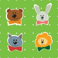 Cartoon animals set N2