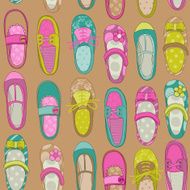 Baby Girl Shoes Background