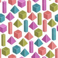 Seamless colorful geometrical texture