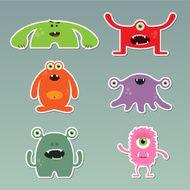 Cute Monster Stickers