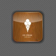 Ice cream application icons vector