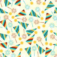Happy Birthday party seamless pattern N3