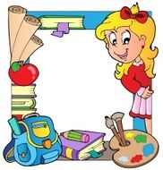 School theme frame 6