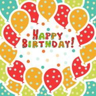 Happy birthday background with balloons N2