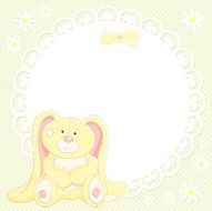 Vector background with cute bunny