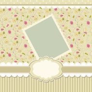 Retro baby frame vintage photo