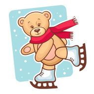 teddy bear skating