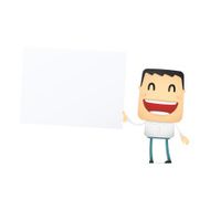 funny cartoon casual man N12