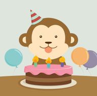 Birthday monkey N3