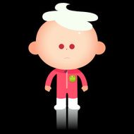 ice cream face cartoon character illustration