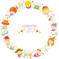 Party Family People Wreath