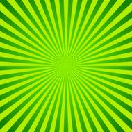 Green vector background of radial lines Comic book
