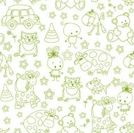 Seamless baby background N88