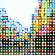 abstract color polka dots pattern background N6