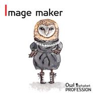 Alphabet professions Owl Letter I - Image maker character