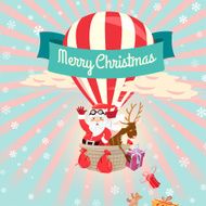 Festive Merry Christmas greeting card N3