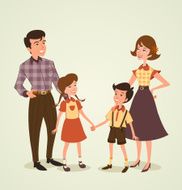 Retro family background N2