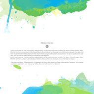 Vector watercolor template N135