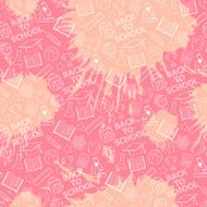 Pink school pattern