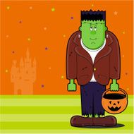 Frankenstein Character and Haunted Castle