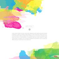 Vector watercolor template N141