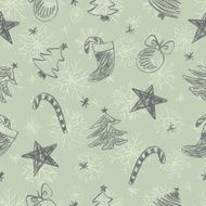 Christmas doodles pattern N6