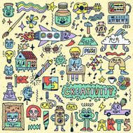 Creativity Activities Funny Doodle Cartoon Set 1 Arts and Crafts N2
