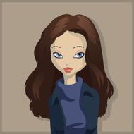 Girl looks at you