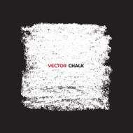 Chalk texture square banner on blackboard