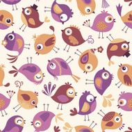 seamless birds fabric pattern