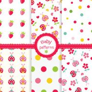 Set of baby seamless patterns N3