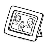 Family photo cartoon