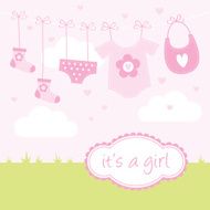 Baby shower card N239