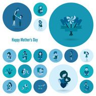 Happy Mothers Day Icons N553