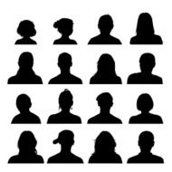 Head and Shoulders Silhouettes Collection