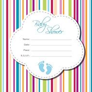 Baby boy shower card N142