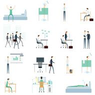 flat vector element one day for business people worker