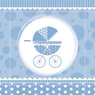 blue boy baby stroller