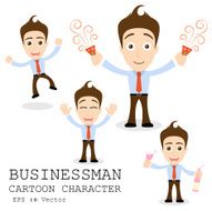 Businessman cartoon character EPS 10 vector N16