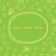 Doodle frame and seamless children background N3