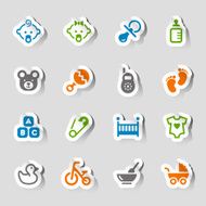 Stickers - Baby icons