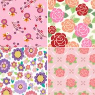 seamless floral fabric pattern