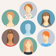 Set of avatar icons N4