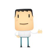 funny cartoon casual man N14