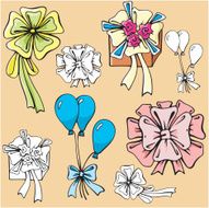 Ribbons and Balloons (Vector)