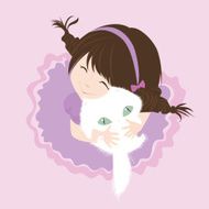 Girl and Kitten BF