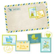 Baby Shower or Arrival Postage Stamps N5