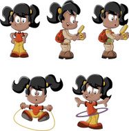 cartoon black girl